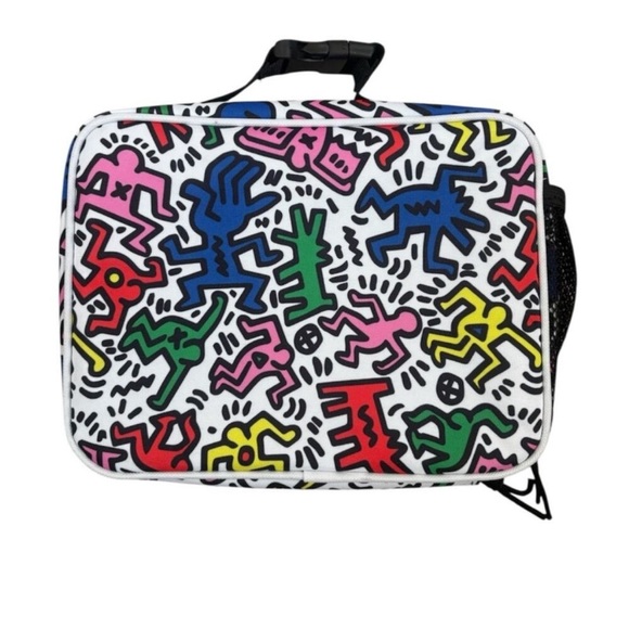 Keith Haring Colorful Art-Inspired Lunch Bag -New - Picture 2 of 4